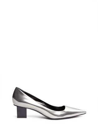 Main View - Click To Enlarge - PIERRE HARDY - Metallic leather pumps