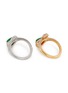 SAMUEL KUNG - Diamond jade 18k white gold ring set