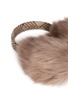 Detail View - Click To Enlarge - KARL DONOGHUE - Old cuir Toscana sheepskin wool band ear muffs
