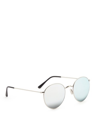 Figure View - Click To Enlarge - SPEKTRE - 'P2' metal round round sunglasses