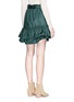 Back View - Click To Enlarge - ISABEL MARANT - 'Aurora' asymmetric ruffle satin wrap skirt