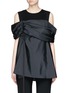 Main View - Click To Enlarge - ADEAM - Ruched panel cold shoulder top