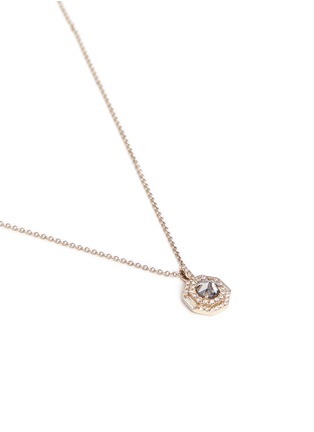 Figure View - Click To Enlarge - MONIQUE PÉAN - 'Atelier' diamond 18k white gold pendant necklace
