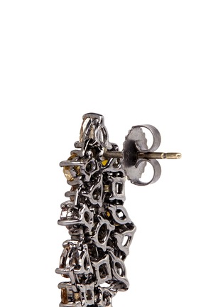 Detail View - Click To Enlarge - MONIQUE PÉAN - 'Atelier' diamond 18k gold earrings
