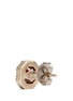 Detail View - Click To Enlarge - MONIQUE PÉAN - Garnet diamond 18k recycled white gold stud earrings