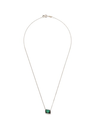 Main View - Click To Enlarge - MONIQUE PÉAN - 'Atelier' emerald 18k white gold pendant necklace