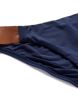 Detail View - Click To Enlarge - VIX - 'Solid Indigo' leather strap bikini bottoms