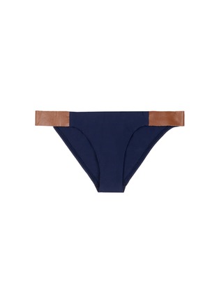 Main View - Click To Enlarge - VIX - 'Solid Indigo' leather strap bikini bottoms