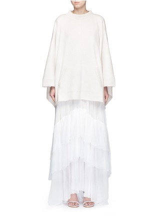 Main View - Click To Enlarge - CHLOÉ - Oversized cashmere knit cape