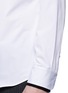 Detail View - Click To Enlarge - ALEXANDER MCQUEEN - Lace collar underlay cotton poplin shirt