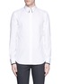 Main View - Click To Enlarge - ALEXANDER MCQUEEN - Lace collar underlay cotton poplin shirt