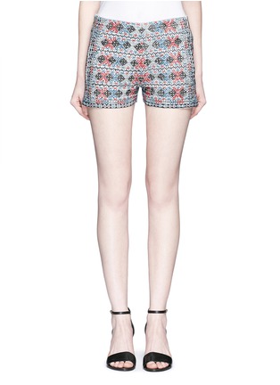 Main View - Click To Enlarge - TALITHA - Diamond embroidered shorts