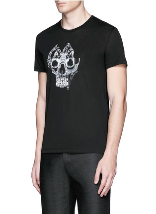 Front View - Click To Enlarge - ALEXANDER MCQUEEN - Skull print T-shirt