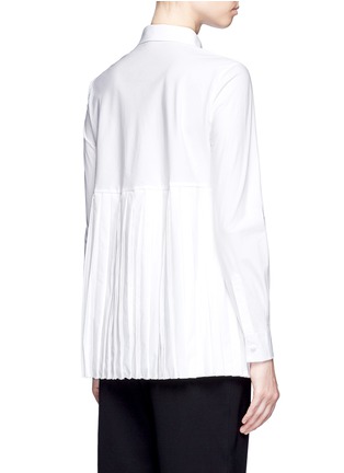 Back View - Click To Enlarge - CO - 'Sun' pleated poplin shirt