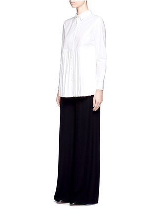 Figure View - Click To Enlarge - CO - 'Sun' pleated poplin shirt