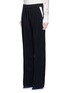 Front View - Click To Enlarge - LANVIN - Contrast pocket stripe elastic twill pants