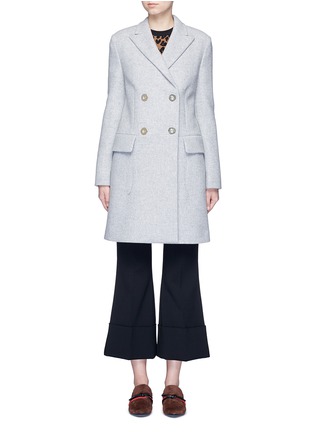 Main View - Click To Enlarge - STELLA MCCARTNEY - Wool blend felt overcoat
