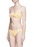 Figure View - Click To Enlarge - MARYSIA - 'Antibes' hibiscus print scalloped bow bandeau top
