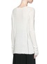 Back View - Click To Enlarge - HELMUT LANG - Frayed wool knit sweater