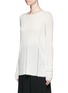 Front View - Click To Enlarge - HELMUT LANG - Frayed wool knit sweater