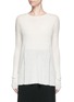 Main View - Click To Enlarge - HELMUT LANG - Frayed wool knit sweater