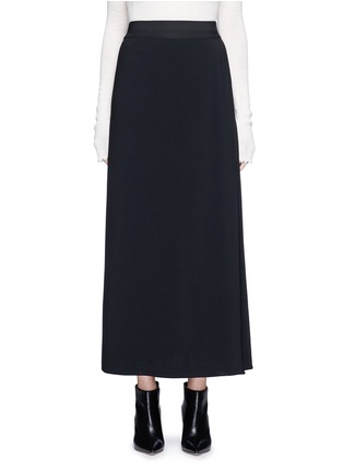 Main View - Click To Enlarge - HELMUT LANG - Side drape stretch maxi skirt
