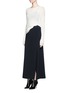 Figure View - Click To Enlarge - HELMUT LANG - Side drape stretch maxi skirt