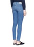 Back View - Click To Enlarge - L'AGENCE - The Chantal' skinny denim ankle grazer pants