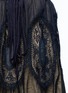 Detail View - Click To Enlarge - CHLOÉ - Drawstring mousseline lace insert flare skirt