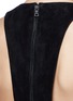 Detail View - Click To Enlarge - ALICE & OLIVIA - Lambskin suede racerback cropped top