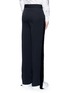 Back View - Click To Enlarge - ALEXANDER MCQUEEN - Velvet trim wide leg tuxedo pants