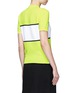 Back View - Click To Enlarge - PLYS - 'Cyclist Span' neon colourblock sweater