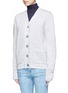 Front View - Click To Enlarge - GROUND ZERO - MJ embroidery Merino wool cardigan