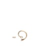 Main View - Click To Enlarge - XIAO WANG - 'Gravity 2' diamond 14k yellow gold mismatched stud earring
