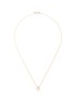 Main View - Click To Enlarge - XIAO WANG - 'Gravity' pavé diamond swing pendant 14k yellow gold necklace