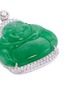 Detail View - Click To Enlarge - LC COLLECTION JADE - Diamond jade 18k white gold Buddha pendant
