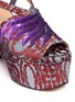 Detail View - Click To Enlarge - DRIES VAN NOTEN - Sequin wing floral brocade platform wedge sandals