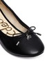 Detail View - Click To Enlarge - SAM EDELMAN - 'Felicia' faux leather kids ballet flats