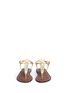 Figure View - Click To Enlarge - SAM EDELMAN - 'Gigi' iridescent croc embossed T-strap kids sandals