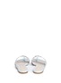 Back View - Click To Enlarge - ALEXANDER MCQUEEN - Skull head lasercut leather sandals
