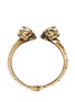 Main View - Click To Enlarge - ALEXANDER MCQUEEN - Twin skull faux pearl bangle