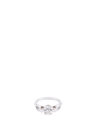 Main View - Click To Enlarge - MELLERIO - Diamond 18k white gold ring