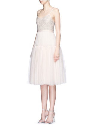 Figure View - Click To Enlarge - NEEDLE & THREAD - Embellished layer tulle dress