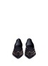 Front View - Click To Enlarge - RENÉ CAOVILLA - Wavy cutout suede skimmer flats