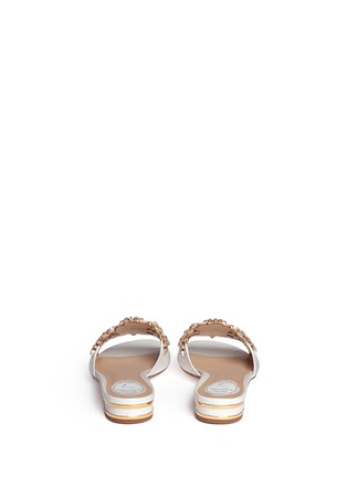 Back View - Click To Enlarge - RENÉ CAOVILLA - Strass appliqué leather slipper
