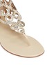 Detail View - Click To Enlarge - RENÉ CAOVILLA - Strass pavé satin leather thong sandals