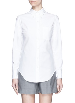 Main View - Click To Enlarge - THOM BROWNE  - French cuff cotton piqué shirt