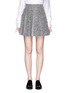 Main View - Click To Enlarge - THOM BROWNE  - Contrast pleat basketweave flare skirt