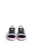 Front View - Click To Enlarge - SOPHIA WEBSTER - 'Riko' geometric trim leather combo sneakers