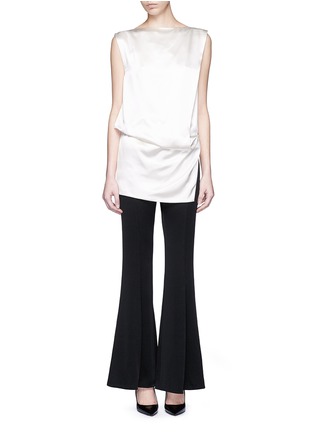 Figure View - Click To Enlarge - MS MIN - Satin flare pants